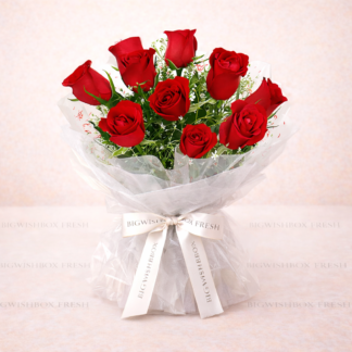 10 Red Roses Bouquet